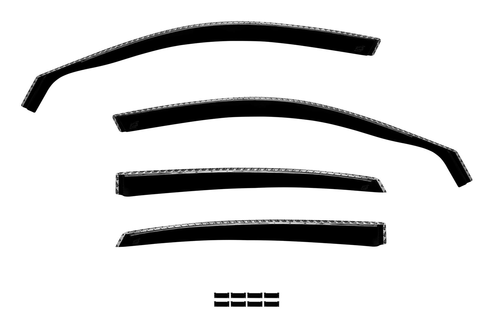 GELLYPLAST Комплет ветробрани Gelly Plast за Audi A3 седан 2013-2020 со 4 врати, црни 4 бројки