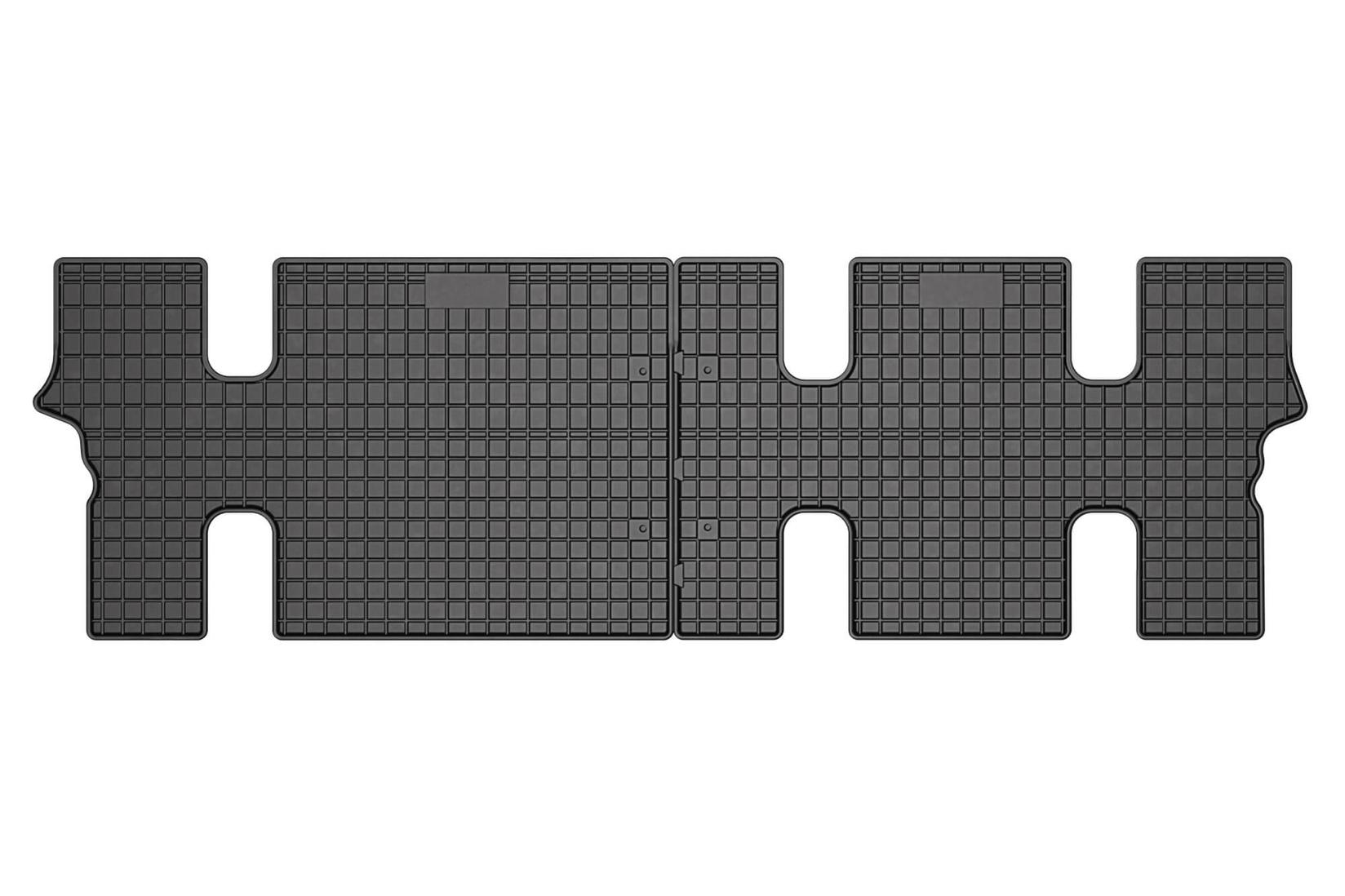 FROGUM Гумени патосници за Citroen Jumper Peugeot Expert 2006-2016 за 3-ти ред седишта 2 дела црни