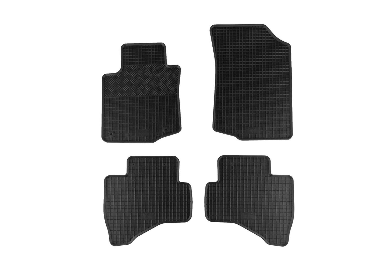 RIGUM Гумени патосници за Peugeot 107 Citroen C1 Toyota Aygo 2005-2014 4 дела црни