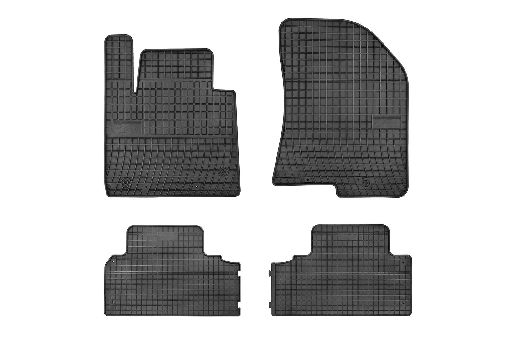 FROGUM Гумени патосници за Kia Carens 2013-2018 5 места 4 дела црни