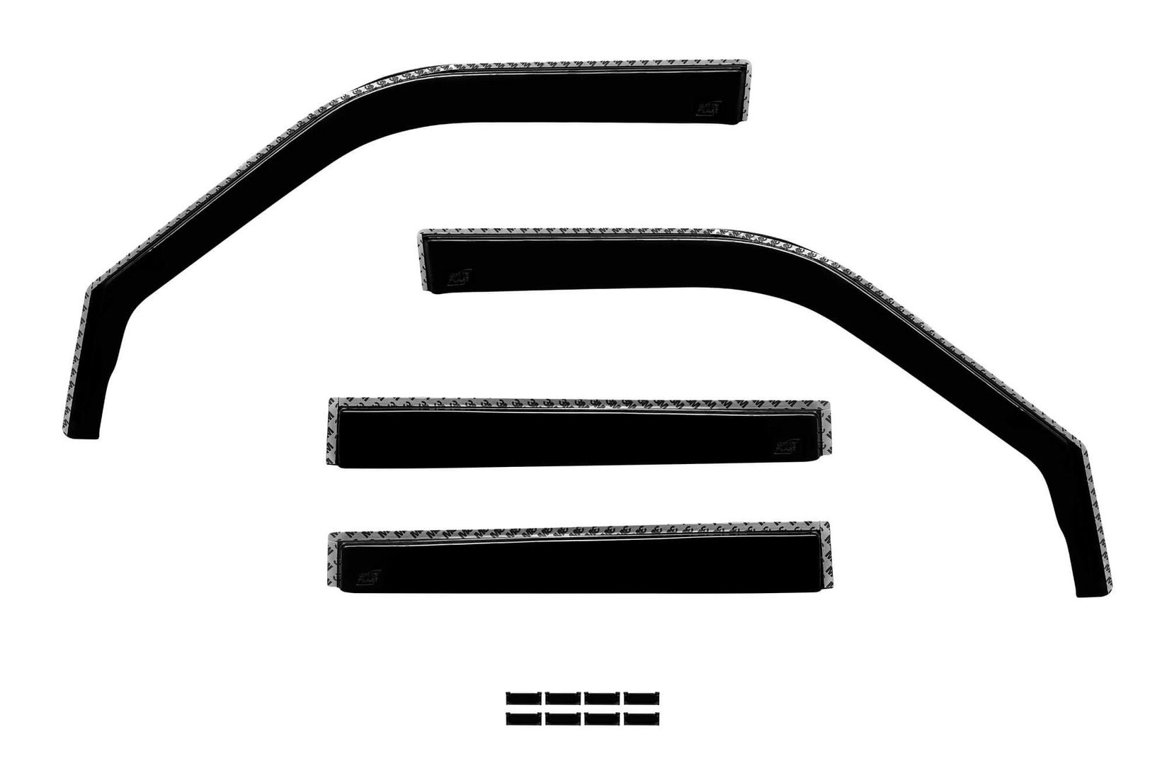 GELLYPLAST Комплет ветробрани Gelly Plast за Suzuki Swift 2004-2010 со 4 врати, црни 4 бројки