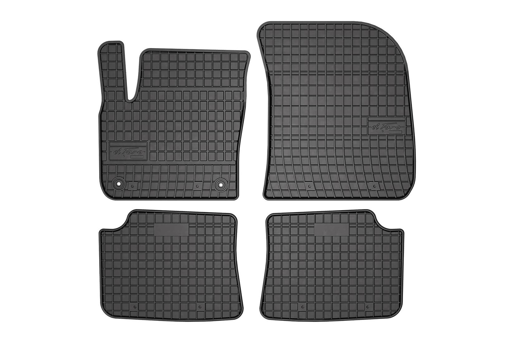 FROGUM Гумени патосници за Citroen DS3 Crossback E-Tense по 2018 година електрична верзија 4 дела црни