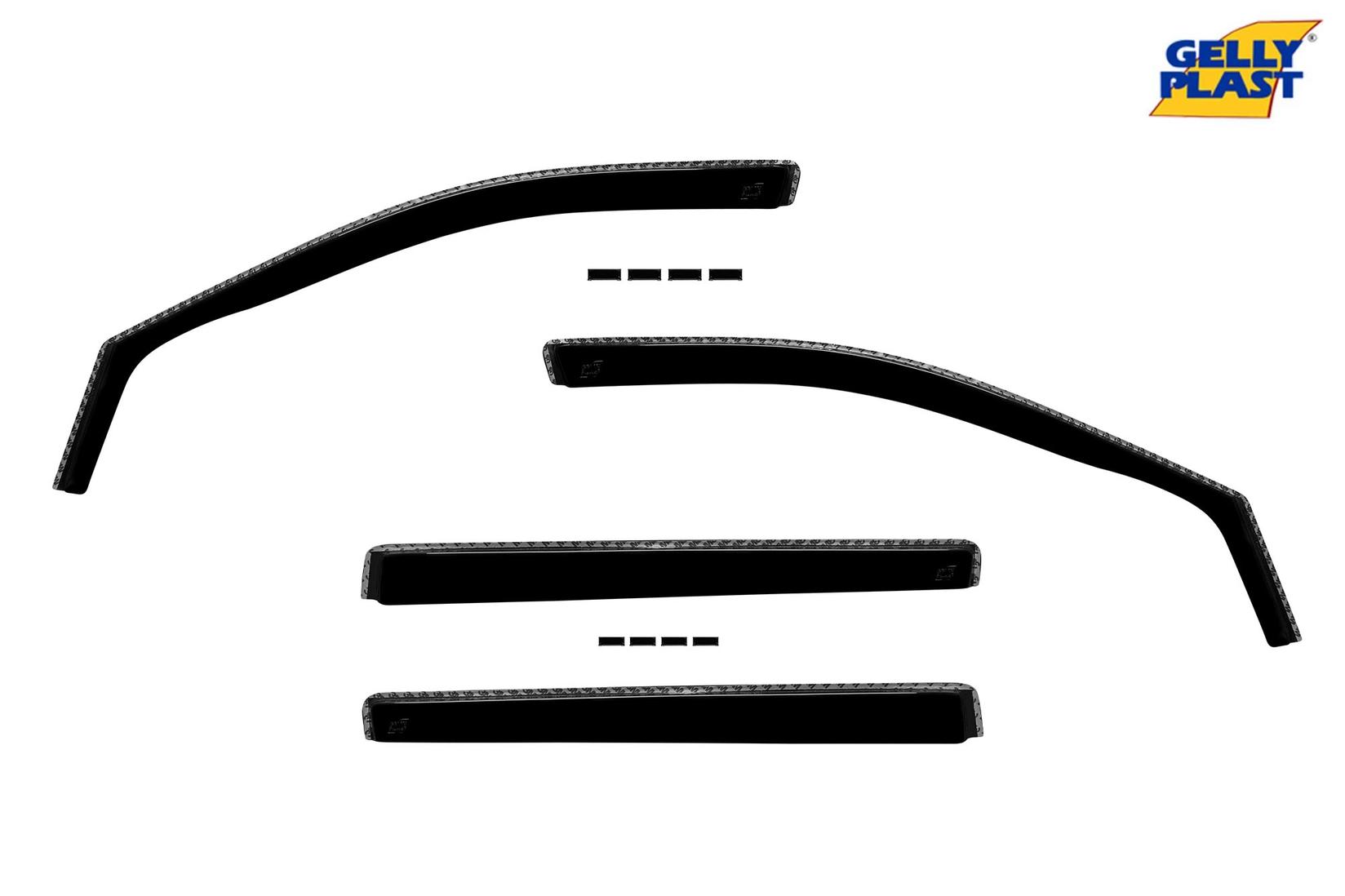 GELLYPLAST Комплет ветробрани Gelly Plast за Toyota Rav4 XA50 после 2018 , 4 бр., црни