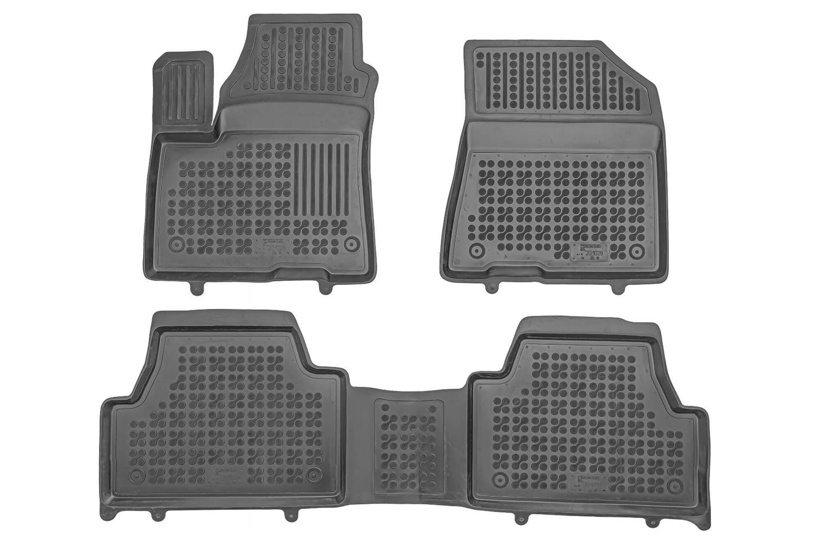 REZAW-PLAST Гумени патосници за Kia E-Soul по 2020 година 3 дела црни