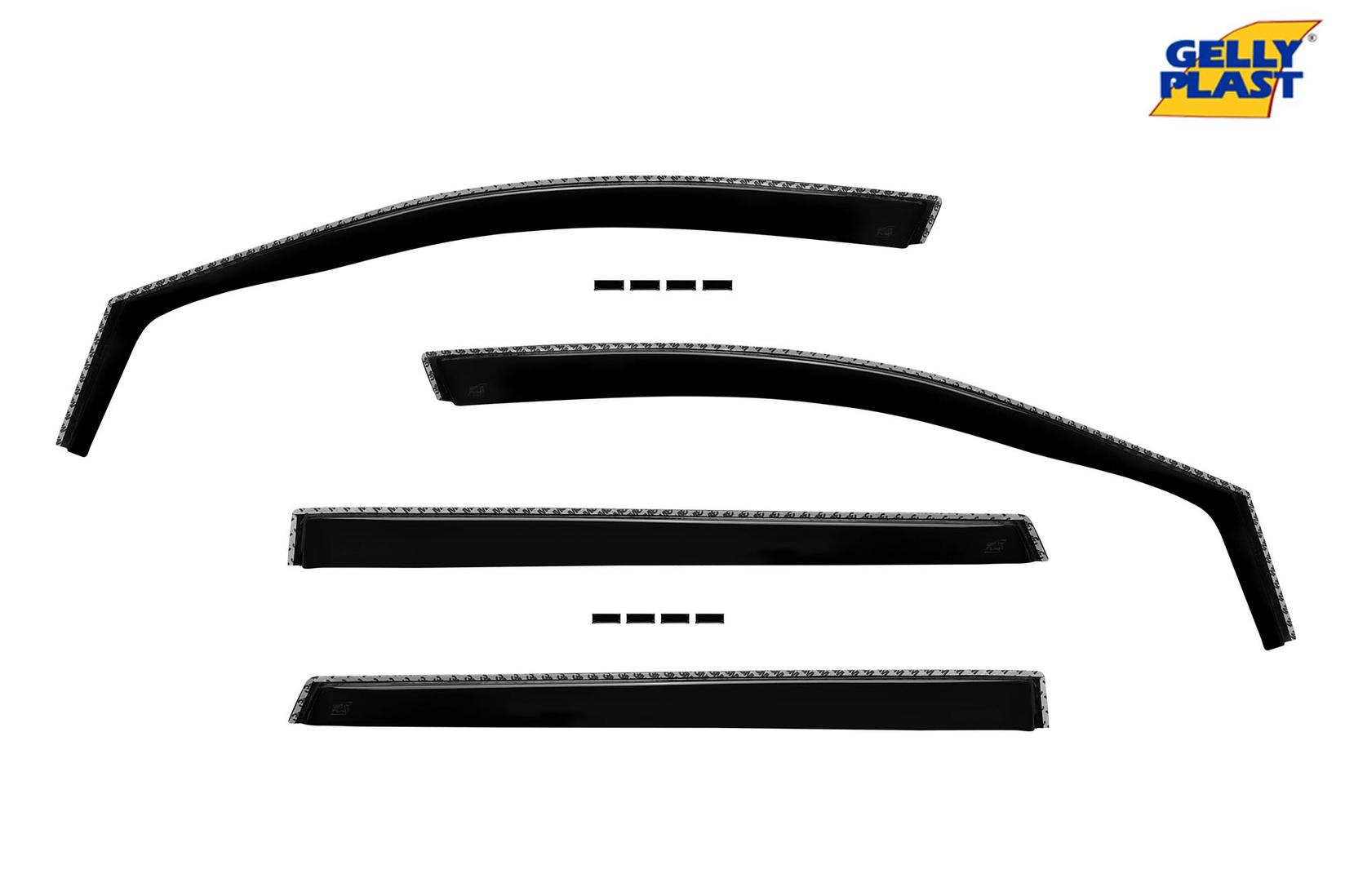 GELLYPLAST Комплет ветробрани Gelly Plast за Peugeot 5008 после 2017 , 4 бр., црни