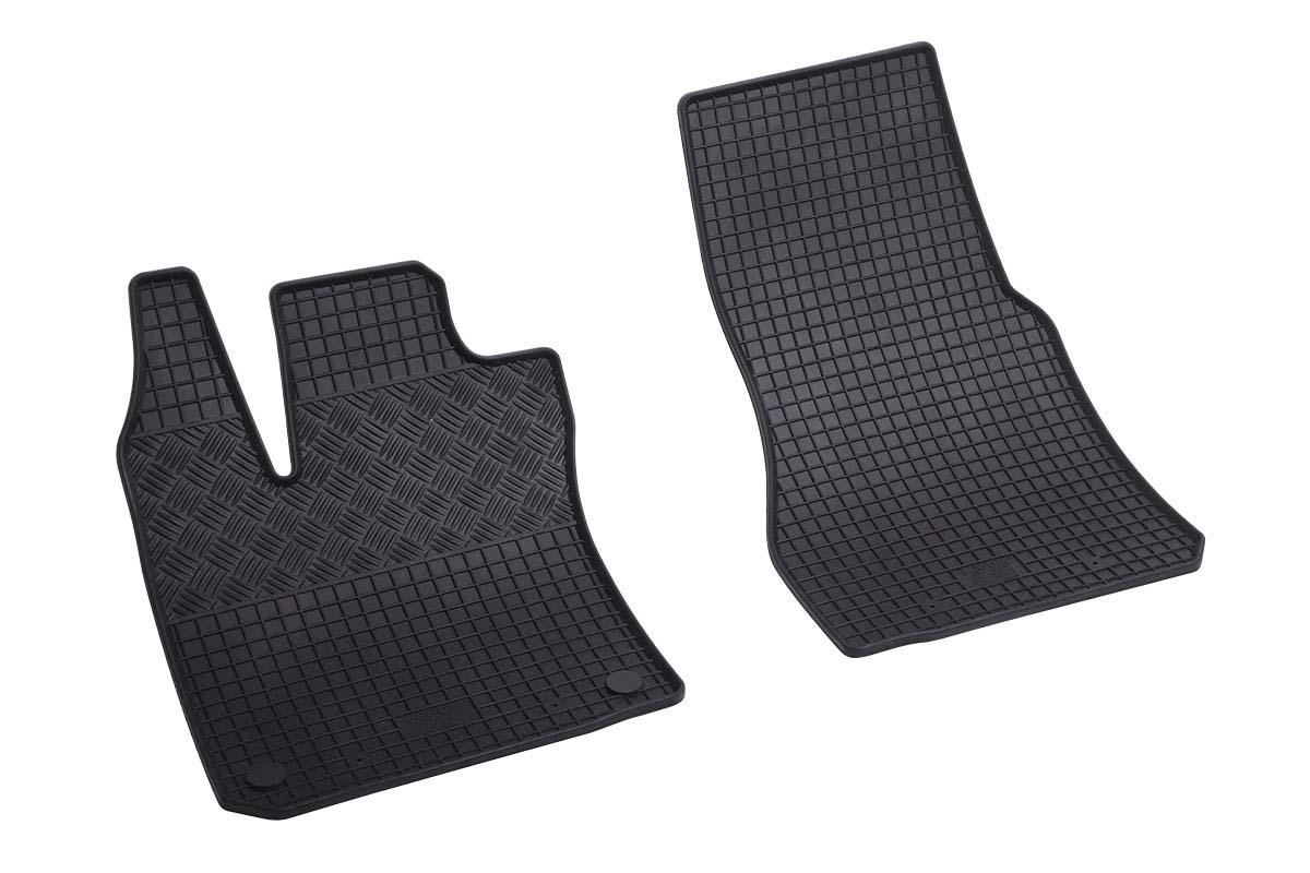 RIGUM Гумени патосници за Smart Fortwo по 2015 година Fortwo EQ по 2017 година 2 дела црни