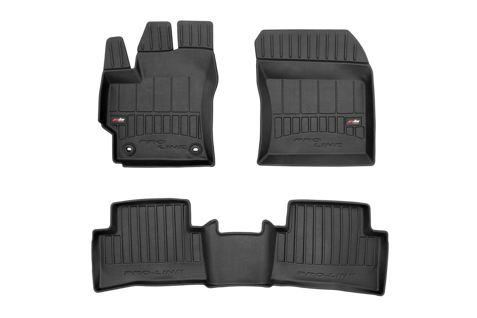 FROGUM 3D Гумени патосници за Toyota Corolla Hatchback Hybrid по 2018 година 3 дела црни