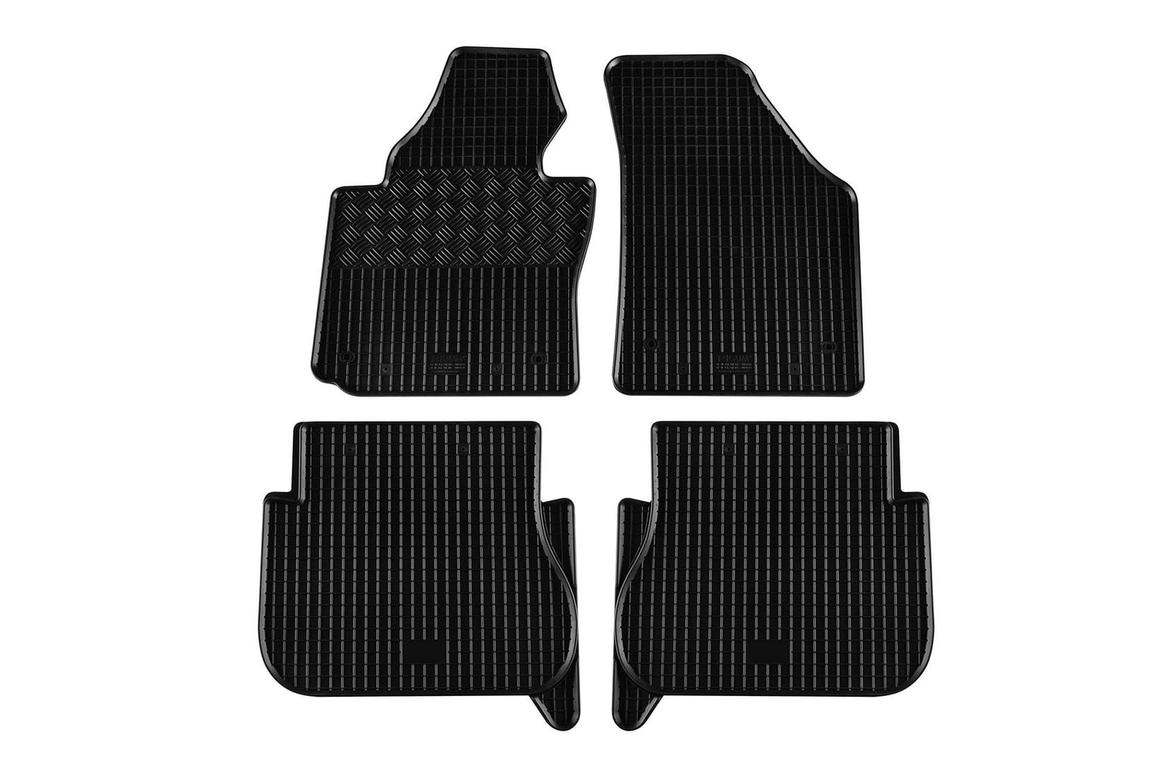 RIGUM Гумени патосници за Volkswagen Caddy 2005-2020 4 дела црни