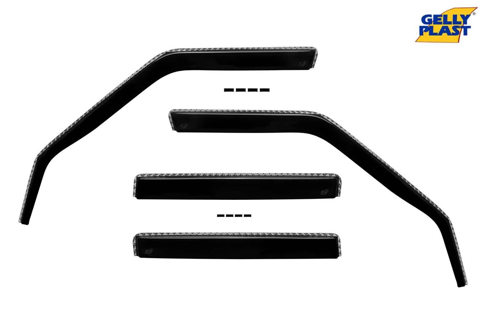 GELLYPLAST Комплет ветробрани Gelly Plast за Land Rover Discovery L319 1997-2006, 4 бр., црни