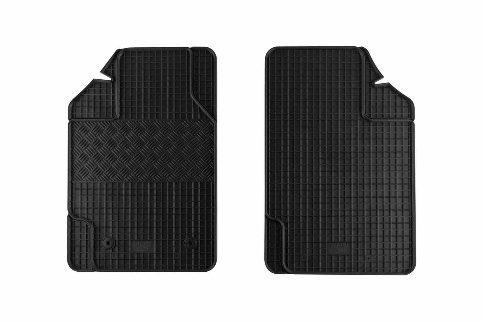 RIGUM Универзални Гумени патосници 1 LUX PD 2 дела црни