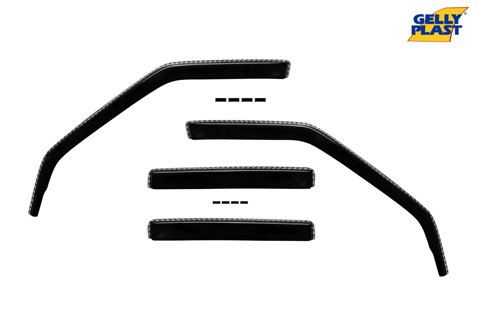 GELLYPLAST Комплет ветробрани Gelly Plast за Range Rover Sport 2004-2013, 4 бр., црни