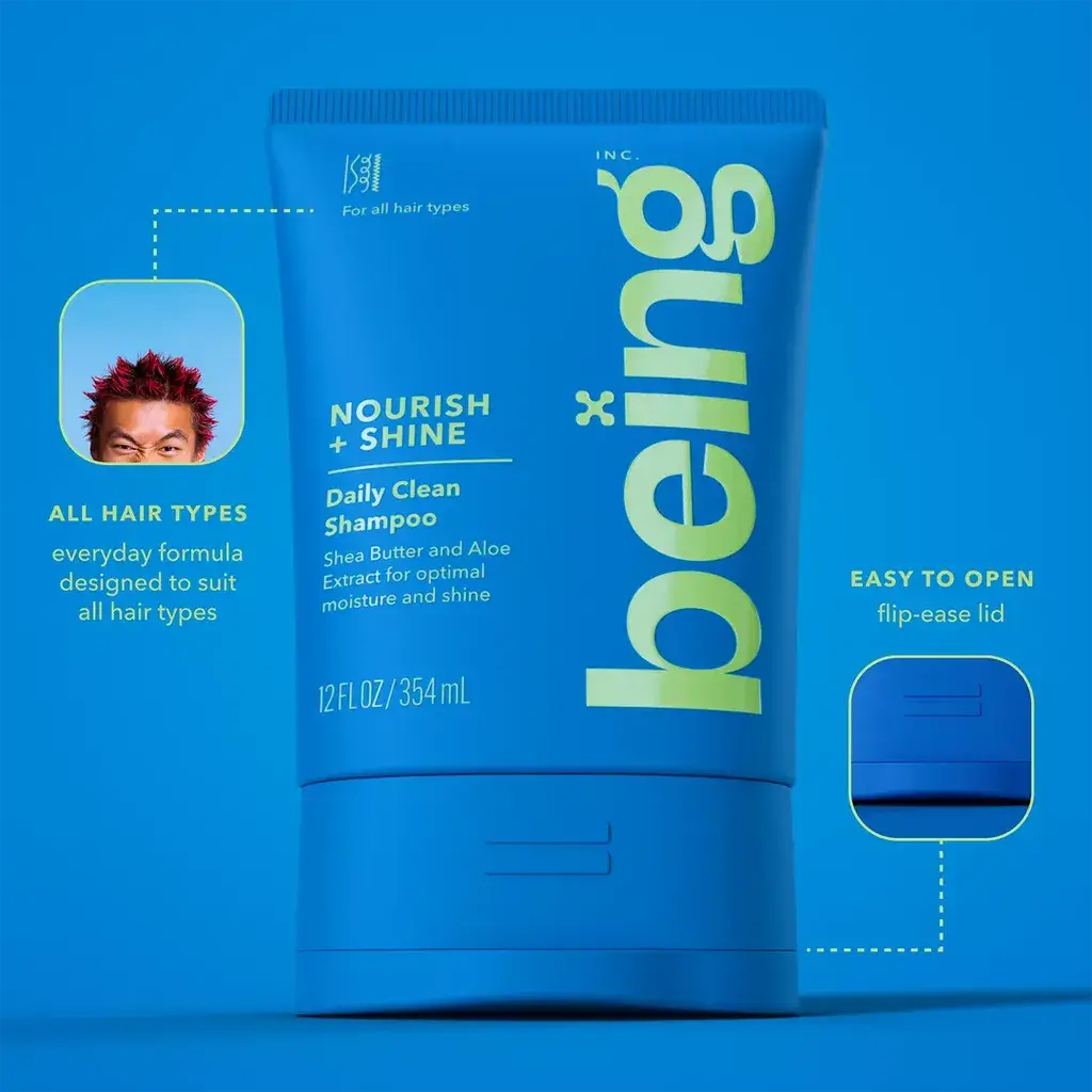 BEING HAIRCARE Шампон NOURISH& SHINE SHAMPOO