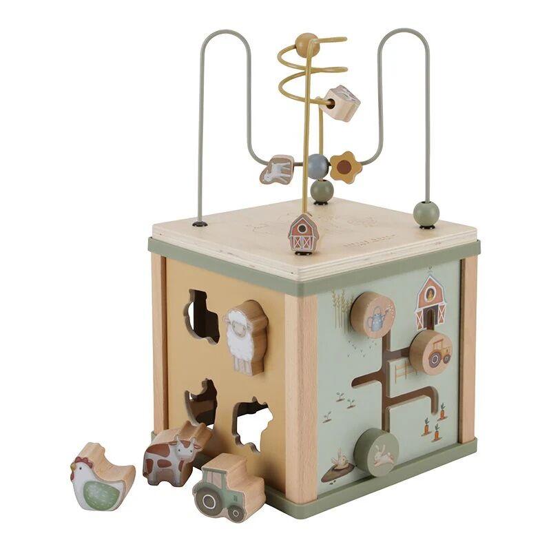 Little Dutch Дрвена играчка коцка со активности фарма