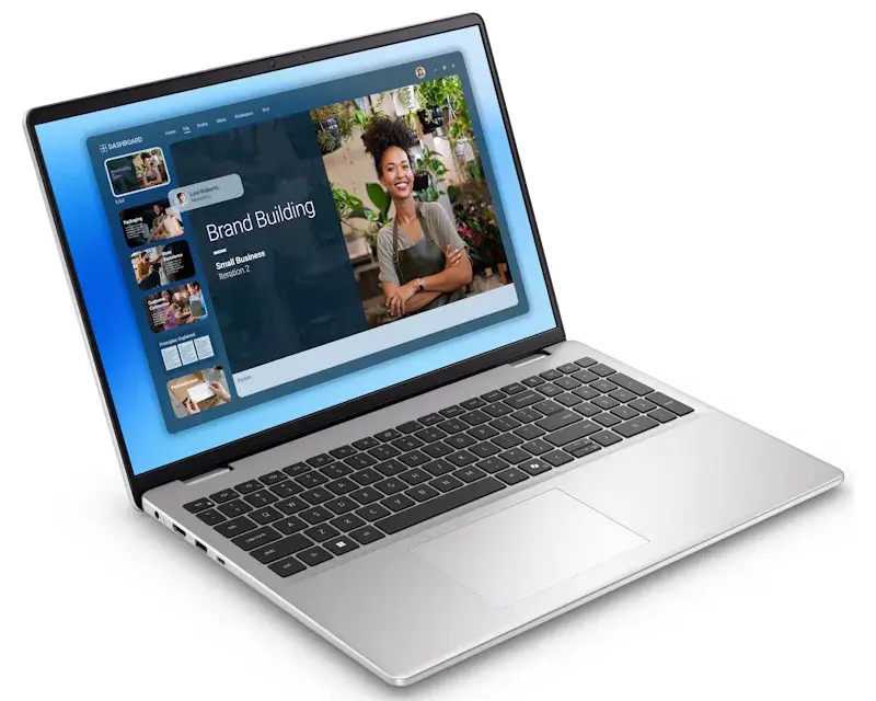 Dell лаптоп 16 DC16251 16", FHD+, 300 нити, Core 7 150U, 32GB, 1TB SSD, позадинско осветлување, сребрен