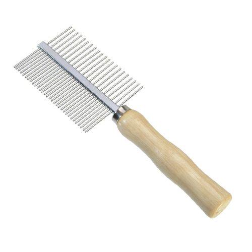 Camon Чешел-Двостран со метални вертикални запци и дрвена рачка