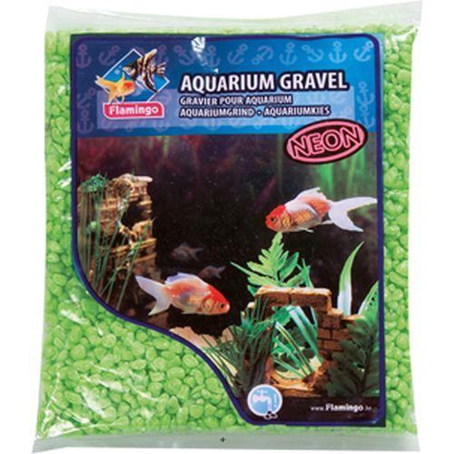 FLAMINGO Камчиња за аквариум Неон Зелени 1кг.