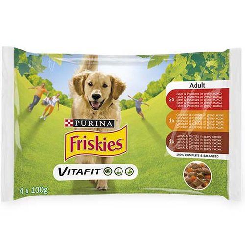 Friskies -Пауч Адулт за куче 4х100гр.
