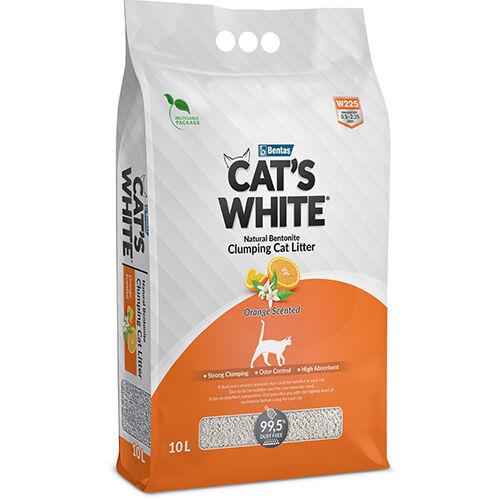 CATS WHITE Портокал Песок за маче 10л.