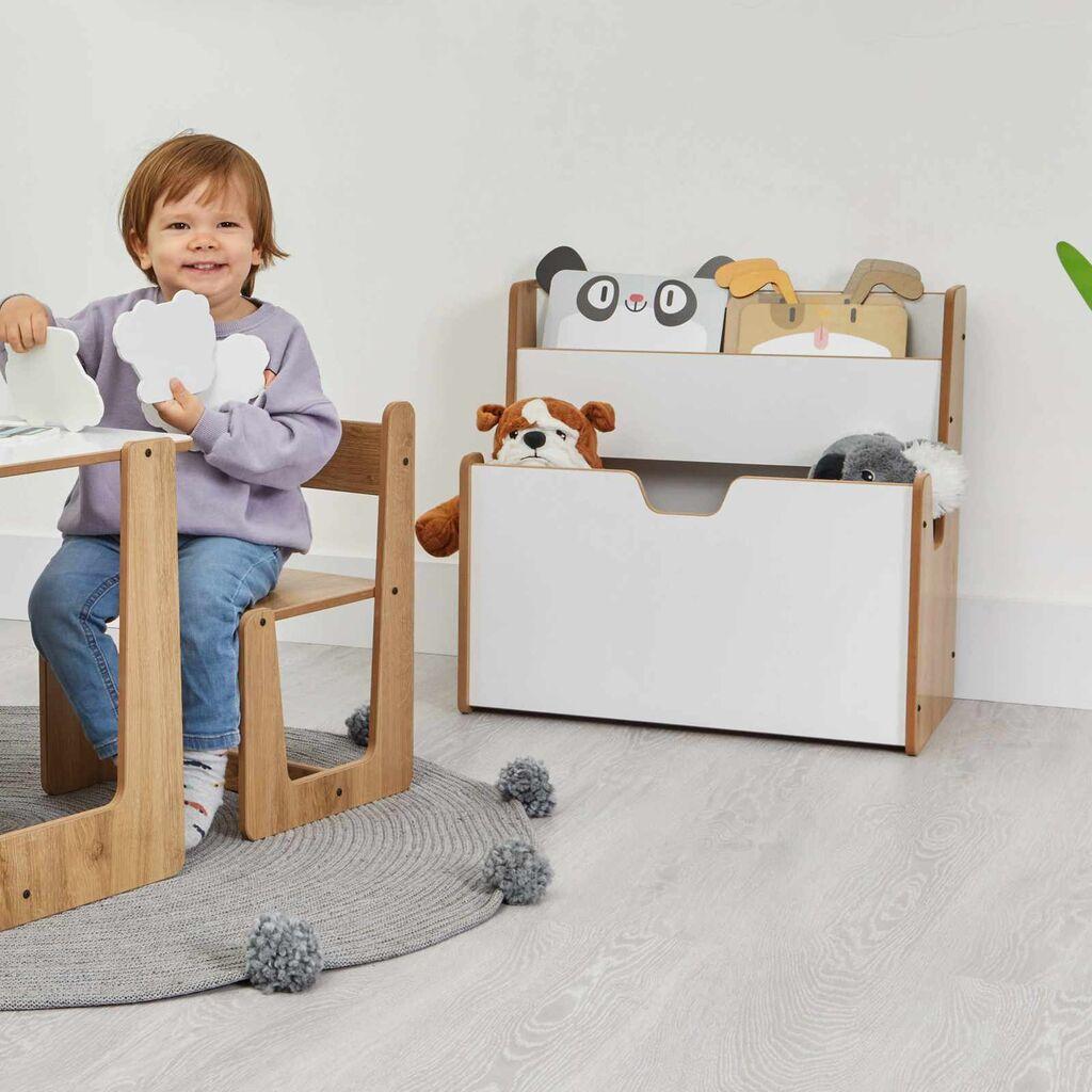 Полица за книги Hanah Home, 57x55x34 см, бела