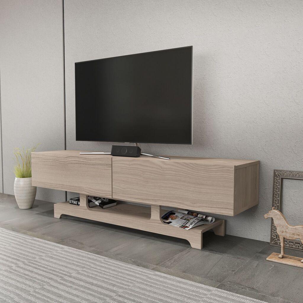 Комода за телевизор Hanah Home Tera, 160x46.8x35 см, даб