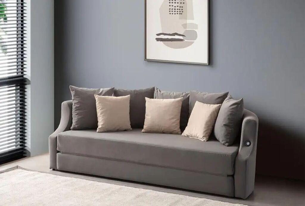 Atelier del Sofa Letto софа кревет, 230 x 120 x 70 cm, антрацит
