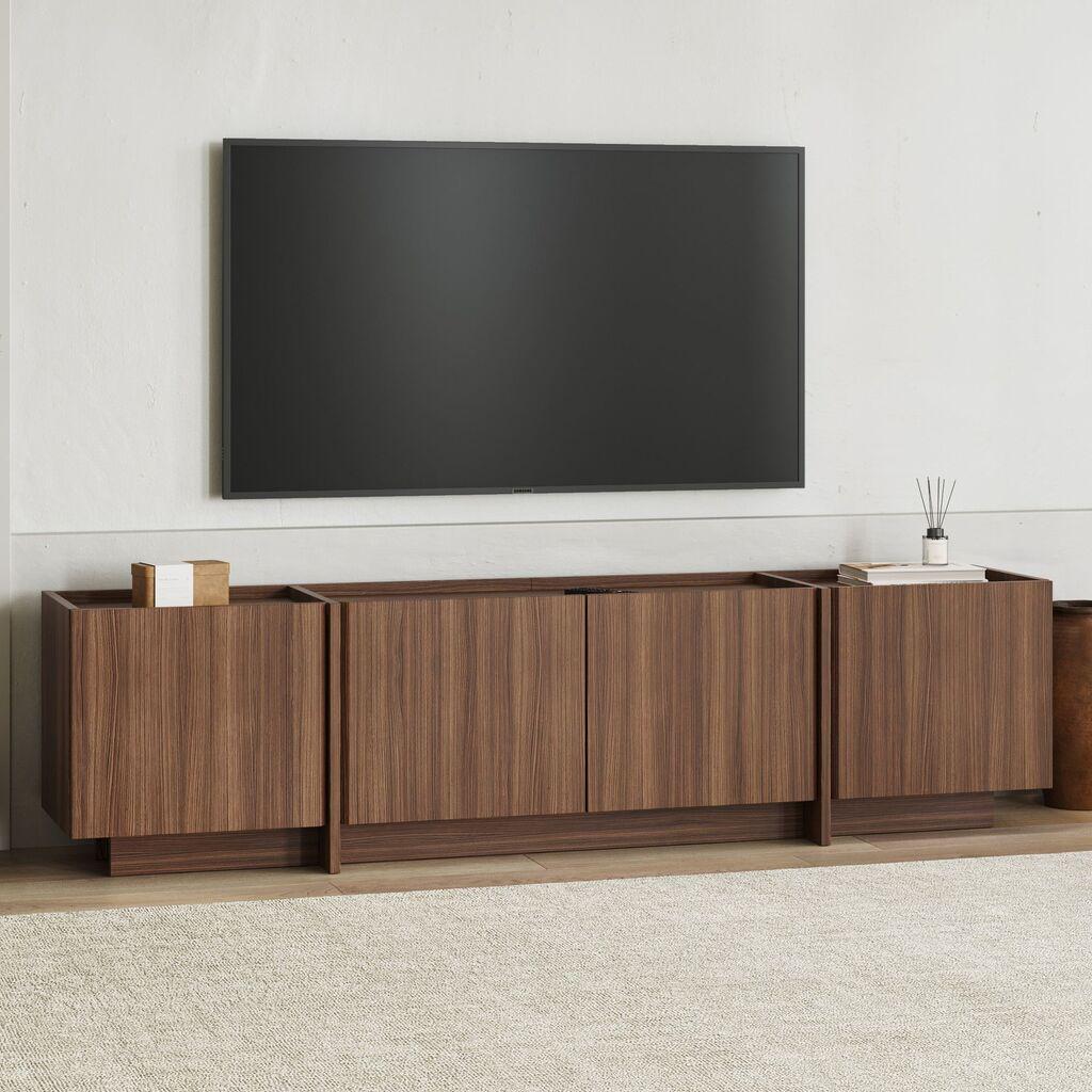 Комода за телевизор Nordure, 180x46x35 см, кафеава