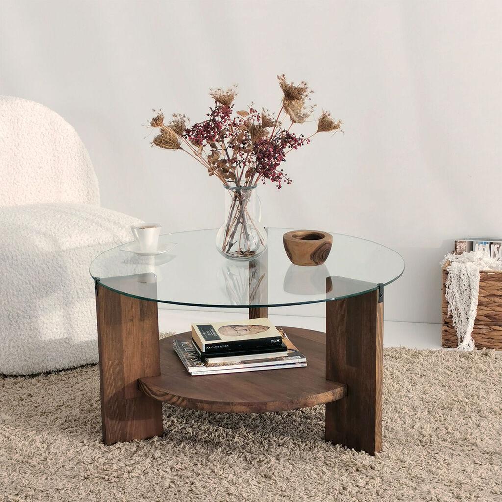 Масичка за дневна соба Hanah Home Mondo, кафеава