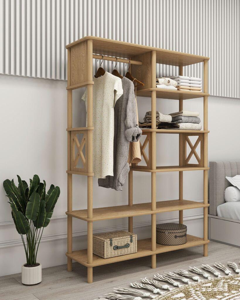 Полица за алишта Hanah Home, 120x175x38 см
