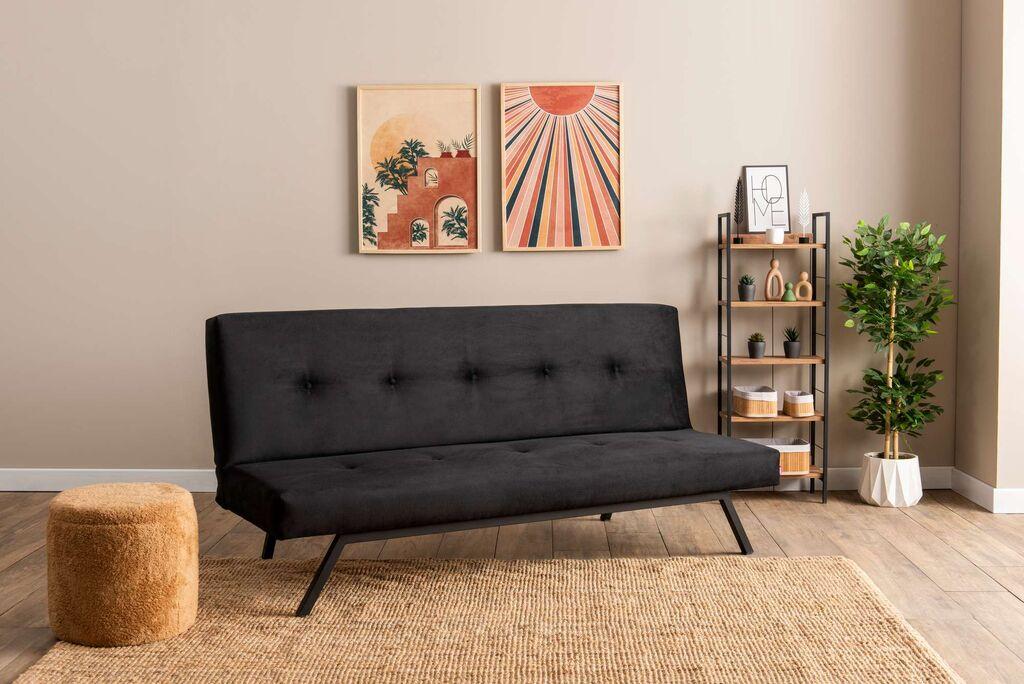 Atelier Del Sofa Софа На Развлекување Zola 78X64X180 Cm Црна