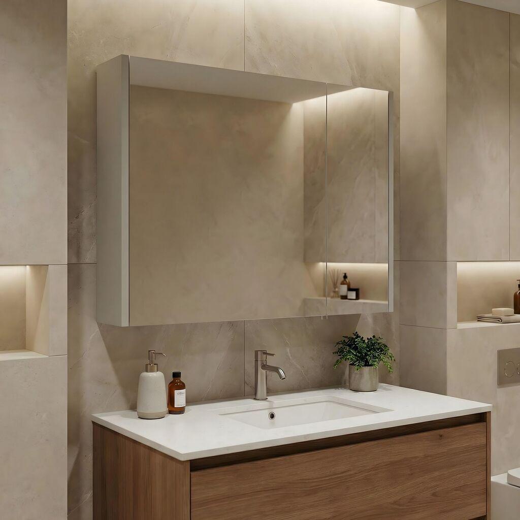 Полица за бања Hanah Home, беж