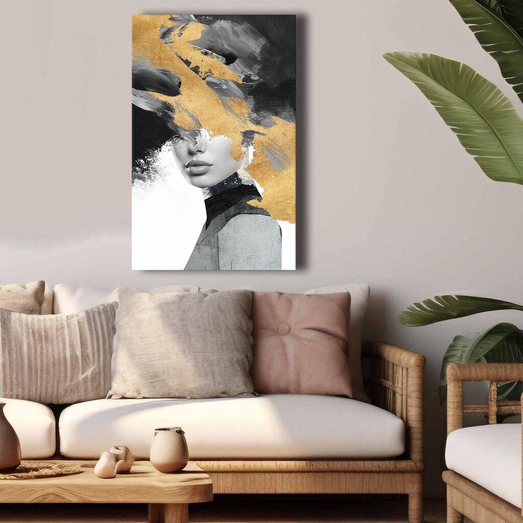 Wallity Декоративна слика на платно, 45x70 см, шарена