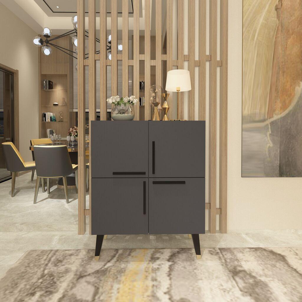 Hanah Home Dresser Makro, Anthracite