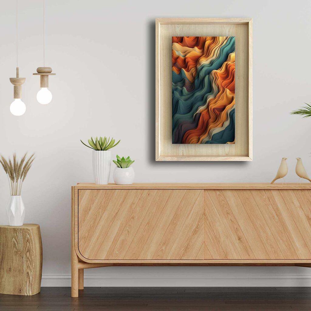 Wallity декоративна врамена слика, 43x63 см, шарена