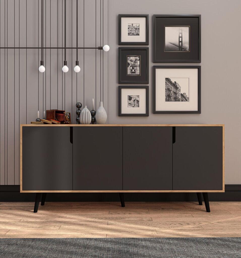 Комода Hanah Home Латина Модерна 180, Антрацит