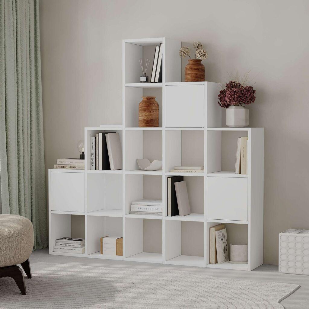 Полица за книги Hanah Home Paleo, бела