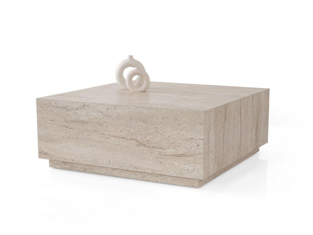 Hanah Home Клуб маса Lizbon - 9543, 90x35.5x90 см, крем боја