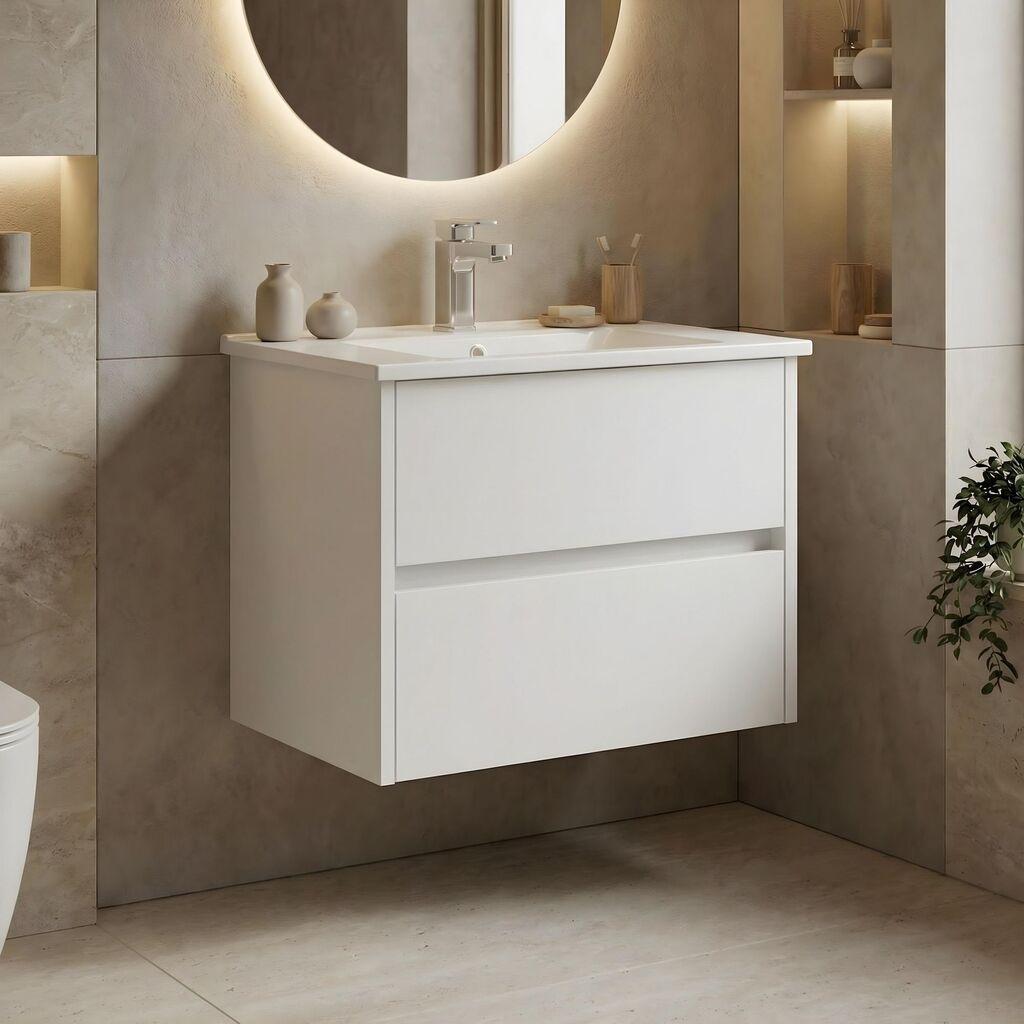 Полица за бања Hanah Home, бела
