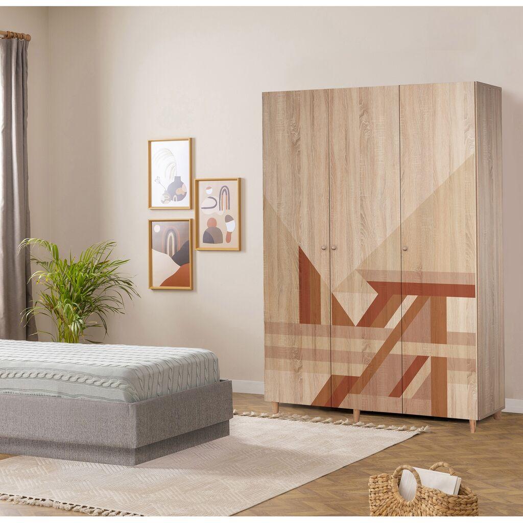 Гардеробер Hanah Home Lena 3 -910, 90 x 170 x 40 см, даб