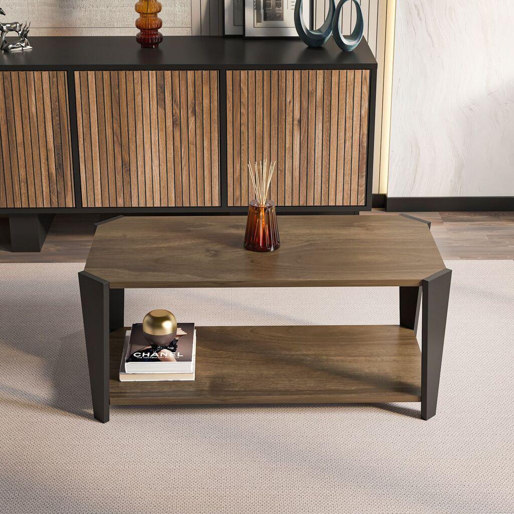 Hanah Home Клуб маса Монако, 91x40x47.5см, орев