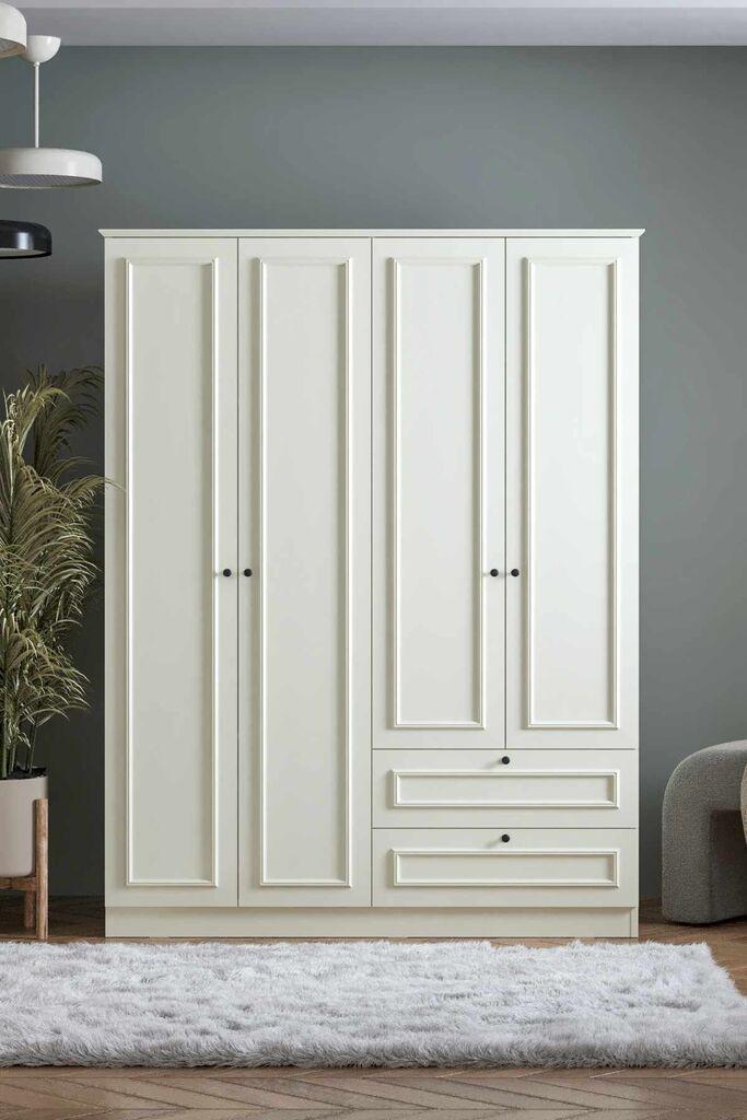 Гардеробер Hanah Home Mira 182, 140 x 182 x 54 см, бела