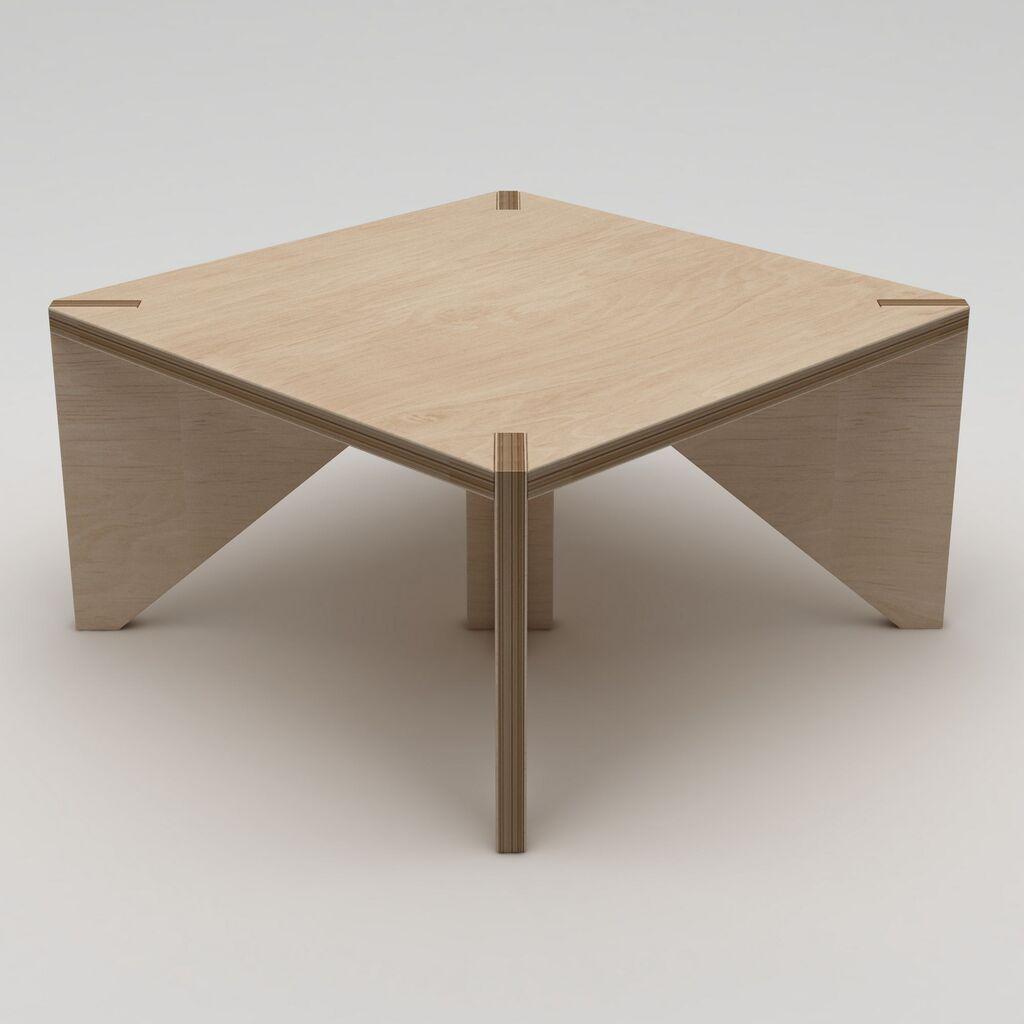 Маса за дневна соба Hanah Home Pura, 75x40x75 см, кафеава