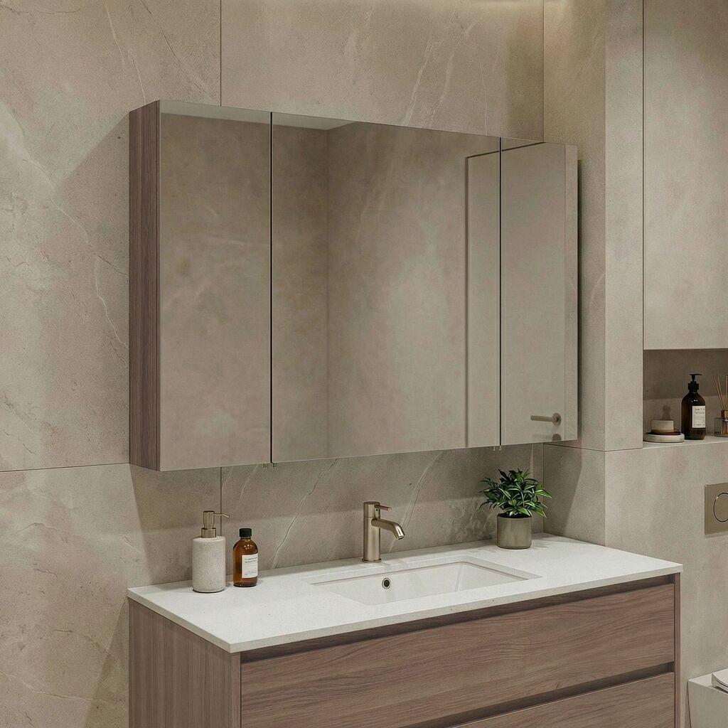 Полица за бања Hanah Home, кафеава
