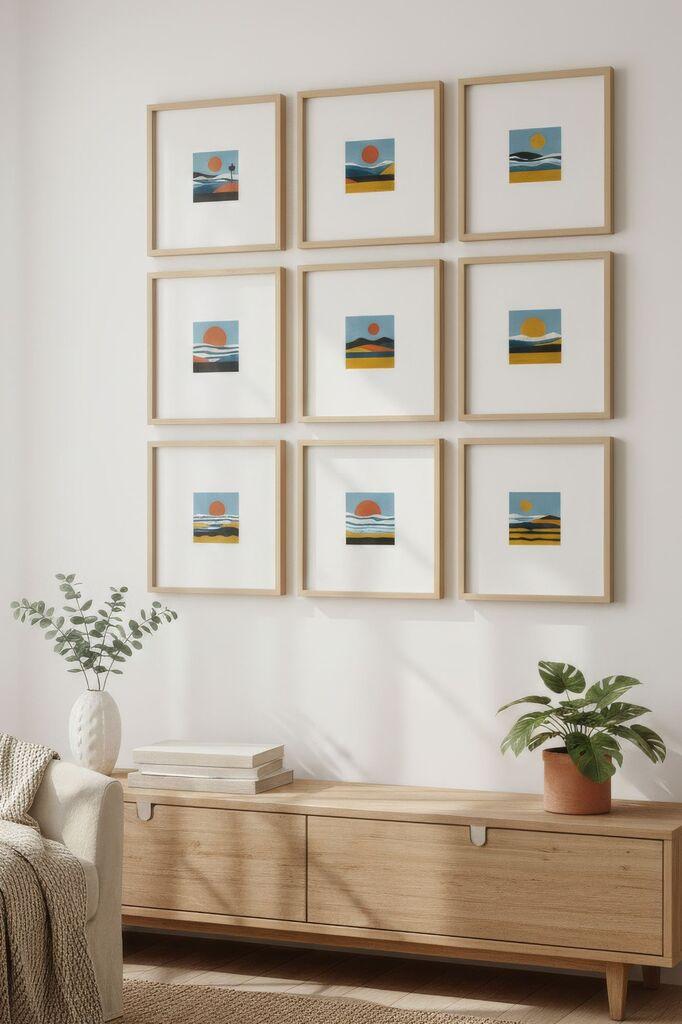 Wallity слика Huhu752, 30x30 см, 9 делови