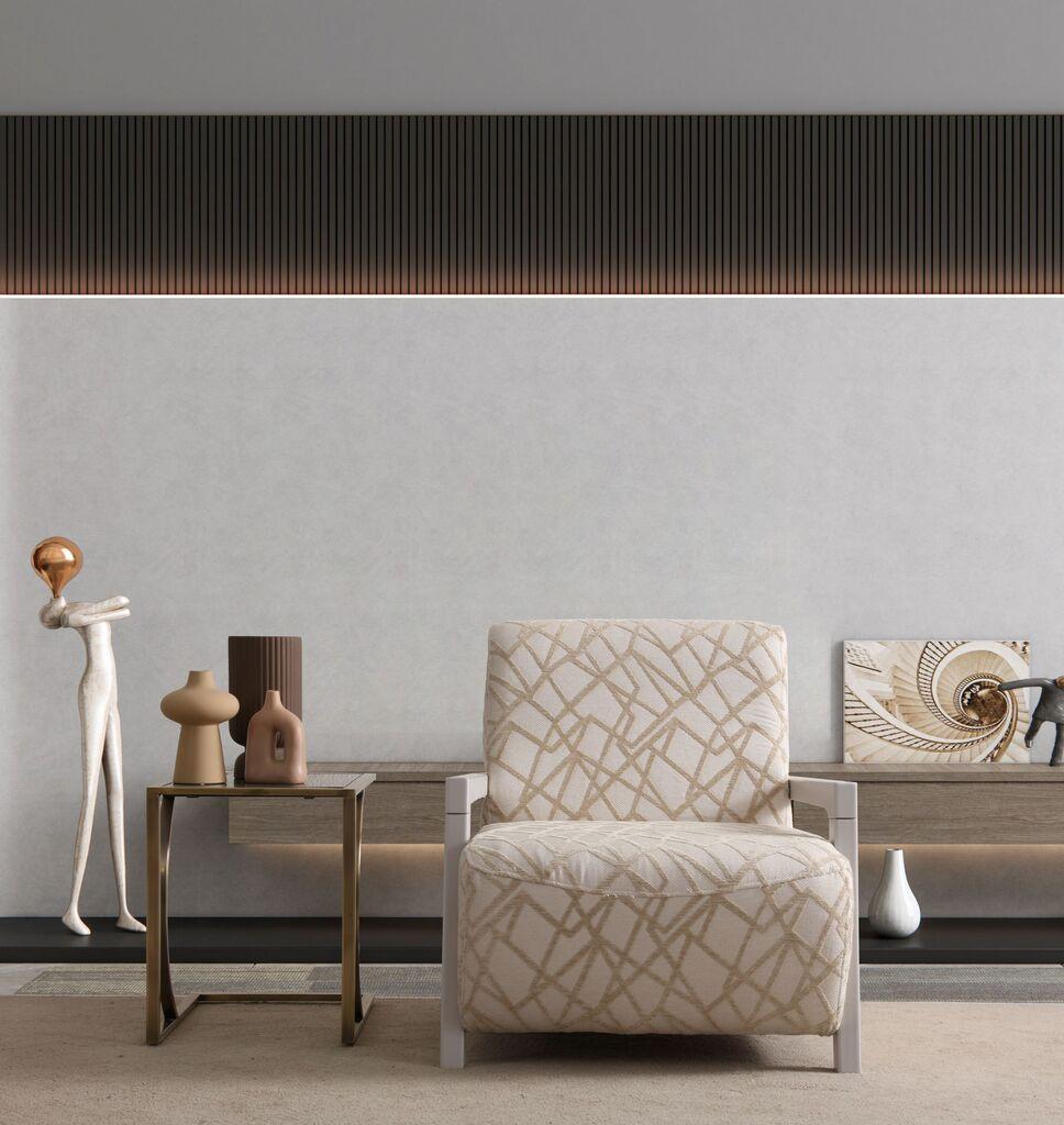 Фотелја Atelier del Sofa Toscana, 75 см, крем