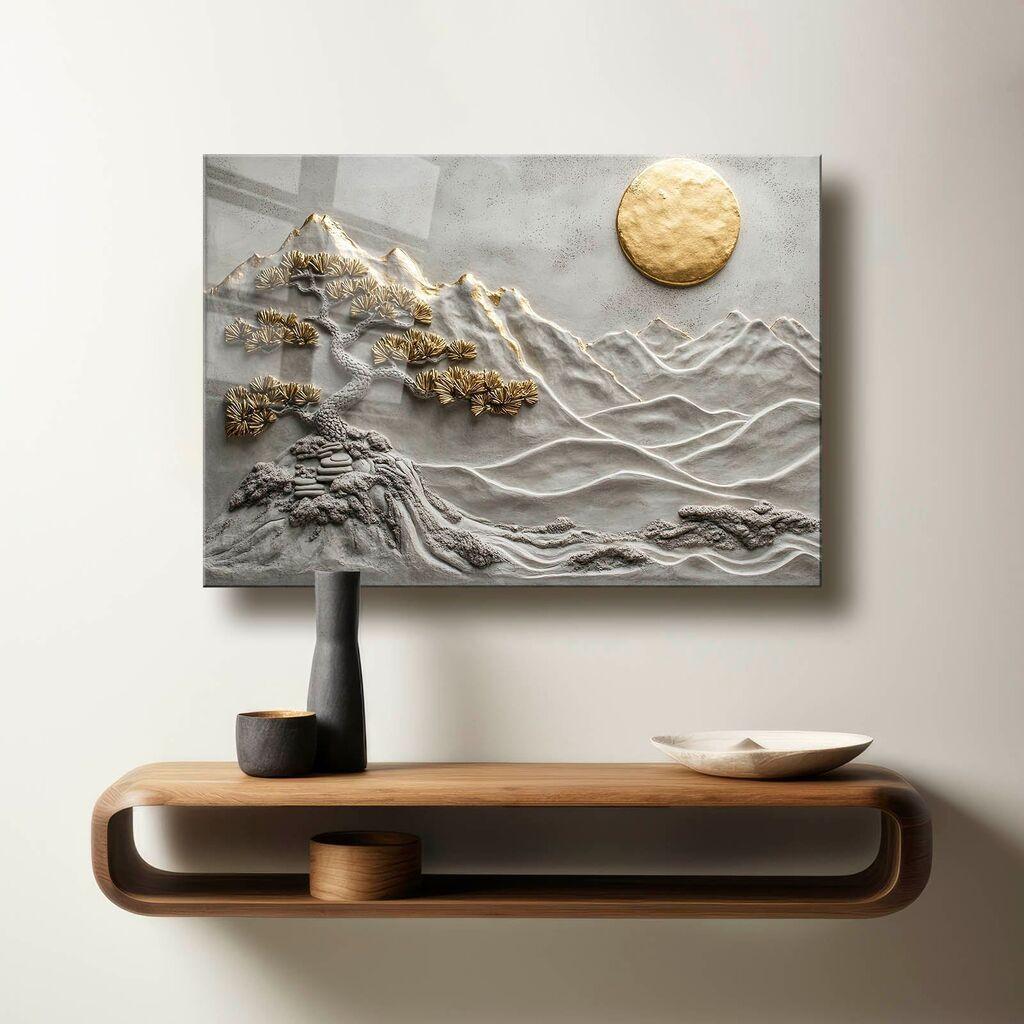 Wallity декоративна слика на калено стакло, 50x70 см, шарена