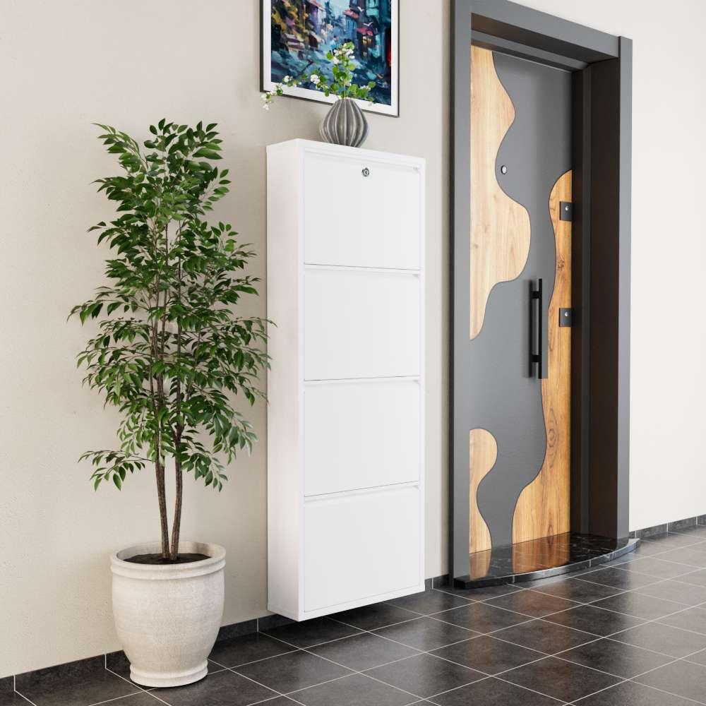 Полица за чевли Hanah Home, 50x136x15 см, бела