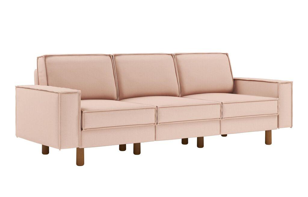 Atelier del Sofa Trosed Sparrow Extra 3, 238x89x87 см, светло розова