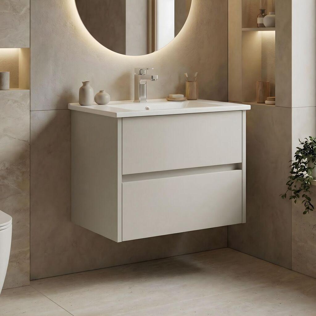 Полица за бања Hanah Home, беж