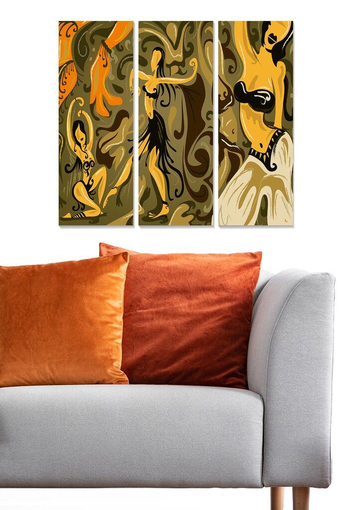 Wallity Сет Слики MDF5881602, 3 Дела
