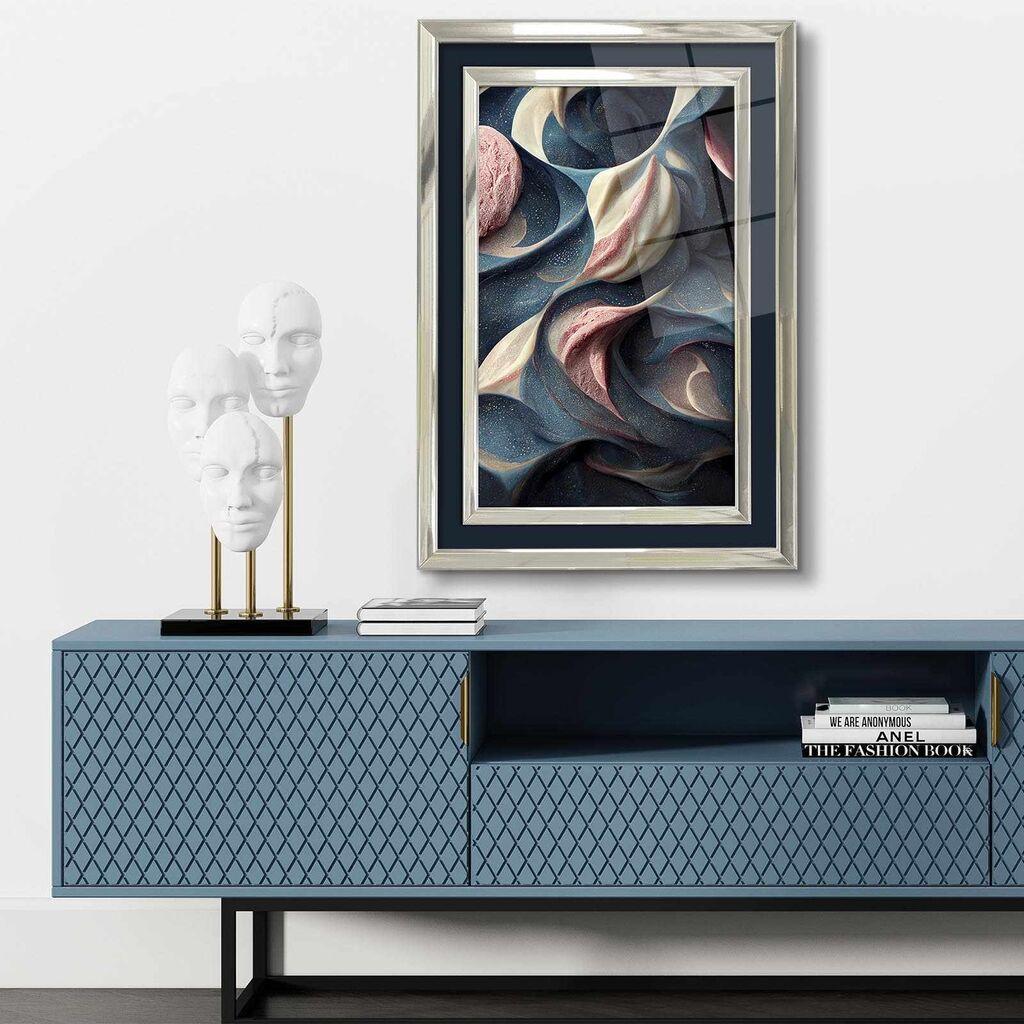 Wallity декоративна врамена слика, 43x65 см, шарена